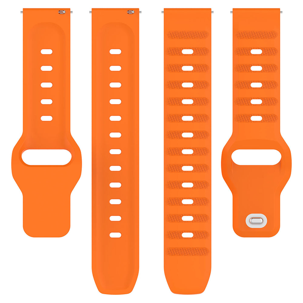 Techsuit W050 rem til Samsung Galaxy Watch / Huawei Watch Series, 20mm, Orange