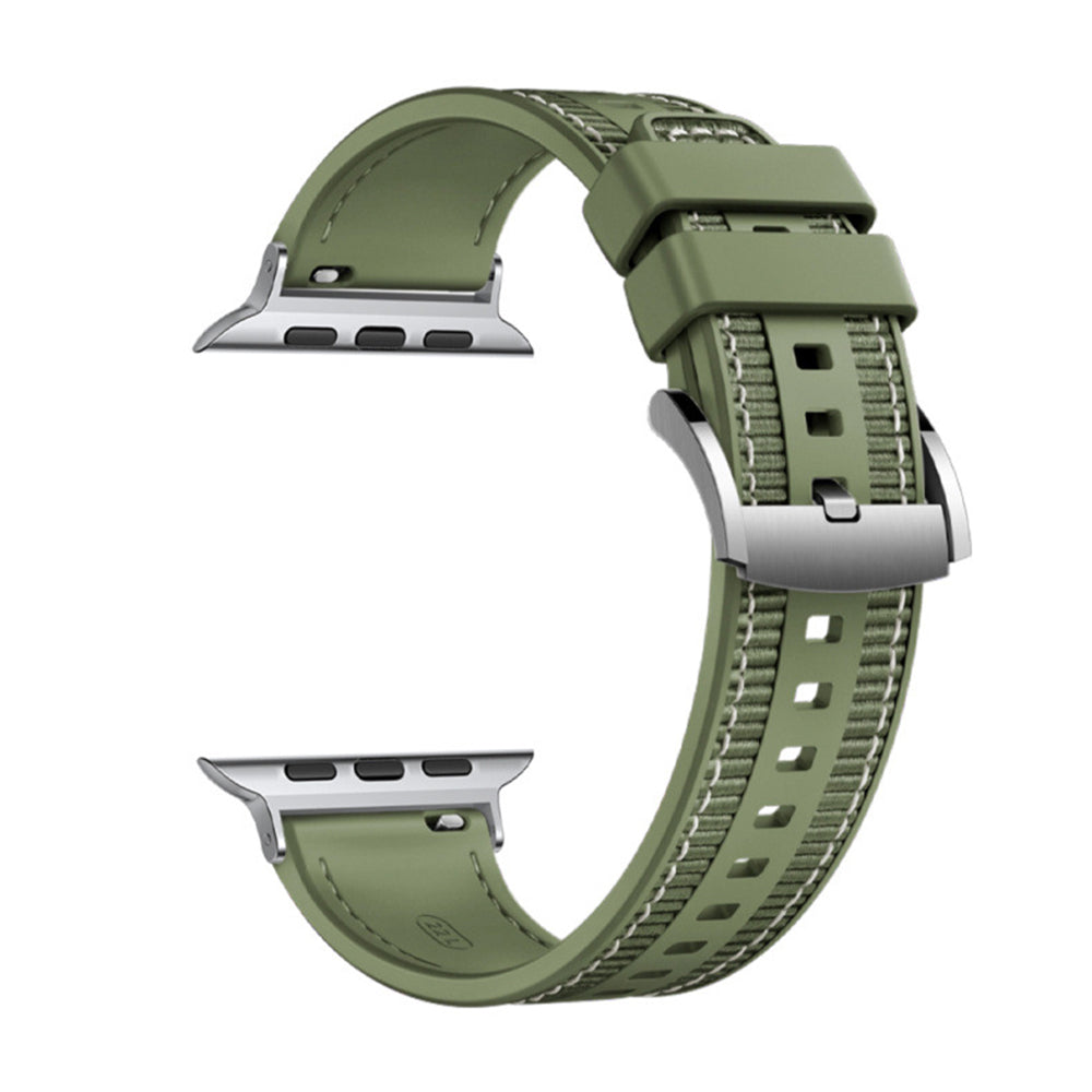 Techsuit W051 rem til Apple Watch 49mm / 46mm / 45mm / 44mm / 42mm serien, Grøn