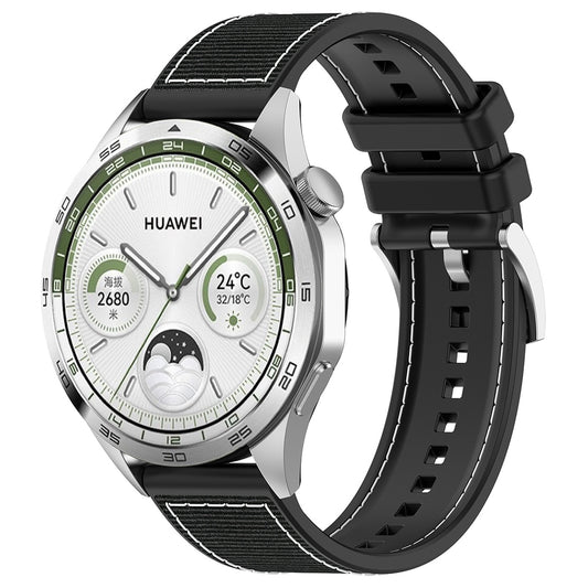 Techsuit W051 rem til Huawei Watch / Xiaomi Watch Series, 22mm, Sort