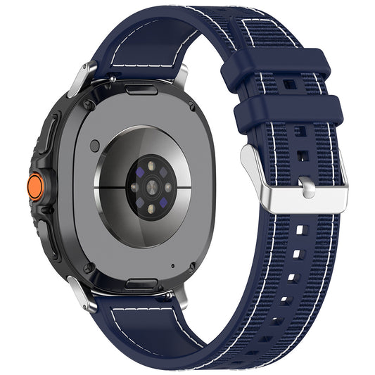 Techsuit W051 rem til Samsung Galaxy Watch 8 Classic / Watch8 44mm / Watch 8 40mm, Mørkeblå
