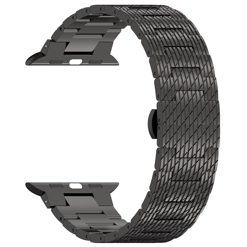 Techsuit W052 rem til Apple Watch 42mm / 41mm / 40mm / 38mm serien, Sort