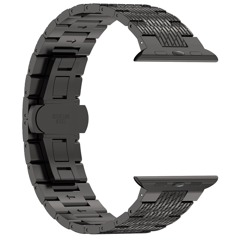 Techsuit W052 rem til Apple Watch 42mm / 41mm / 40mm / 38mm serien, Sort