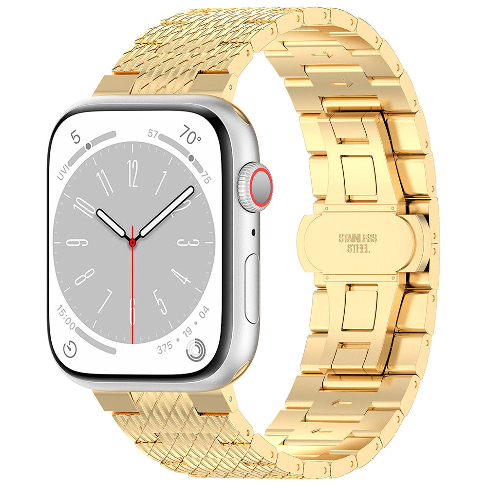 Techsuit W052 rem til Apple Watch 49mm / 46mm / 45mm / 44mm / 42mm serien, Gylden