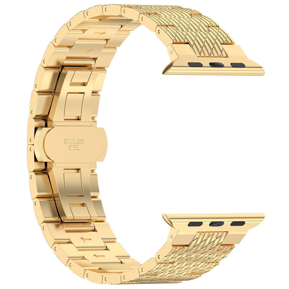 Techsuit W052 rem til Apple Watch 49mm / 46mm / 45mm / 44mm / 42mm serien, Gylden