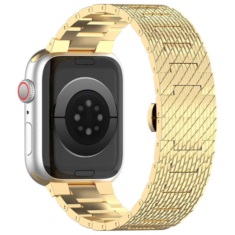 Techsuit W052 rem til Apple Watch 49mm / 46mm / 45mm / 44mm / 42mm serien, Gylden