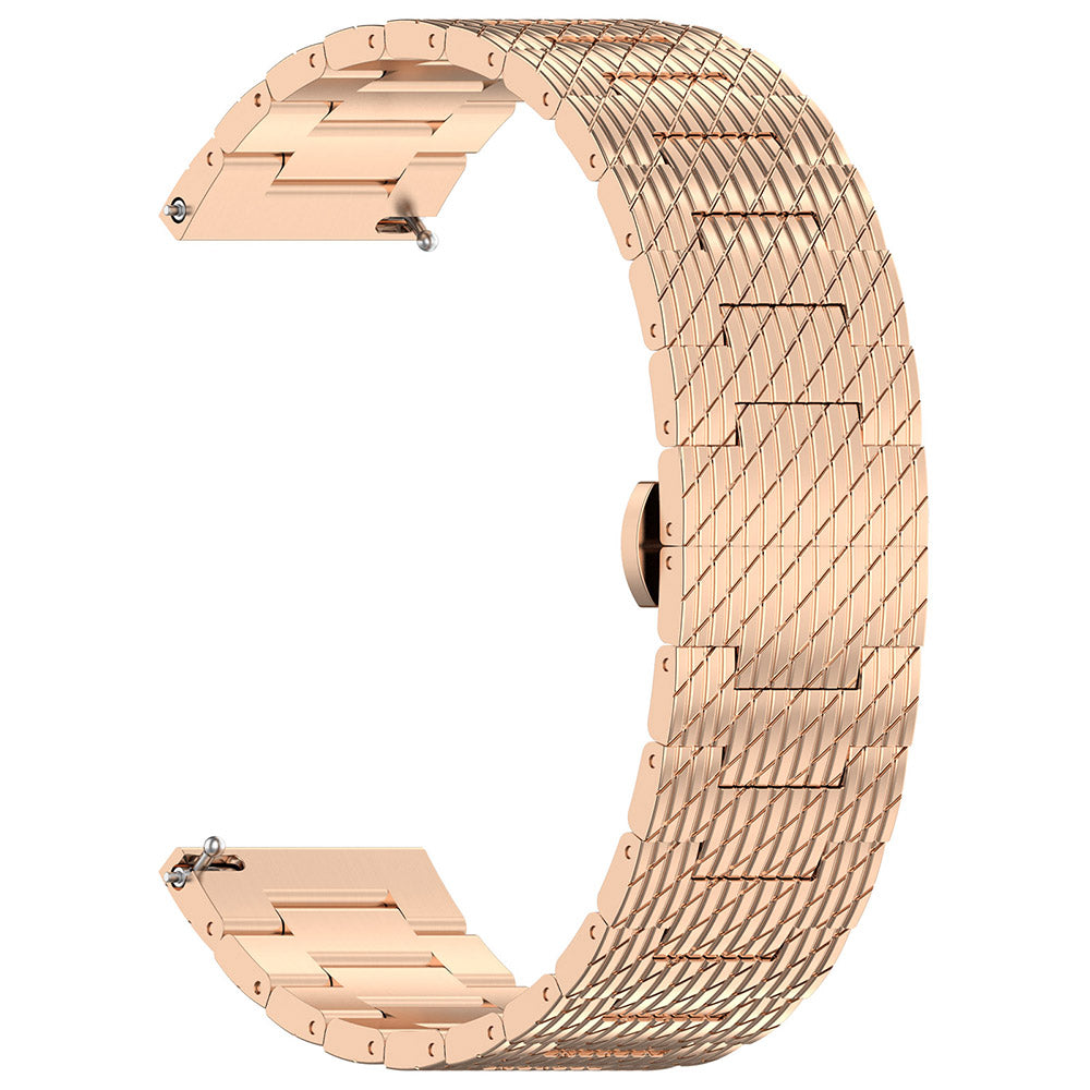 Techsuit W052 rem til Huawei Watch / Xiaomi Watch Series, 22mm, Rosaguld