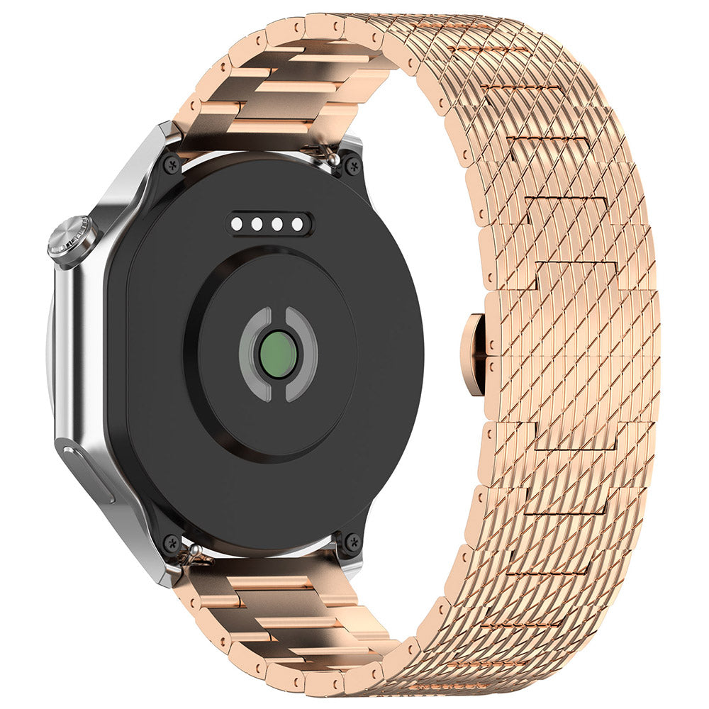 Techsuit W052 rem til Huawei Watch / Xiaomi Watch Series, 22mm, Rosaguld