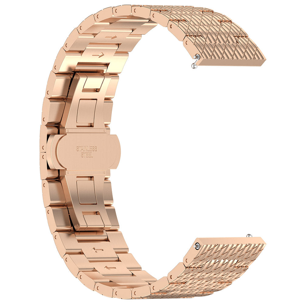 Techsuit W052 rem til Huawei Watch / Xiaomi Watch Series, 22mm, Rosaguld