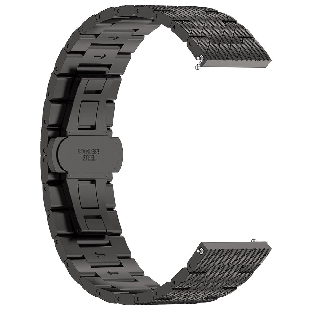 Techsuit W052 rem til Samsung Galaxy Watch / Huawei Watch Series, 20mm, Sort