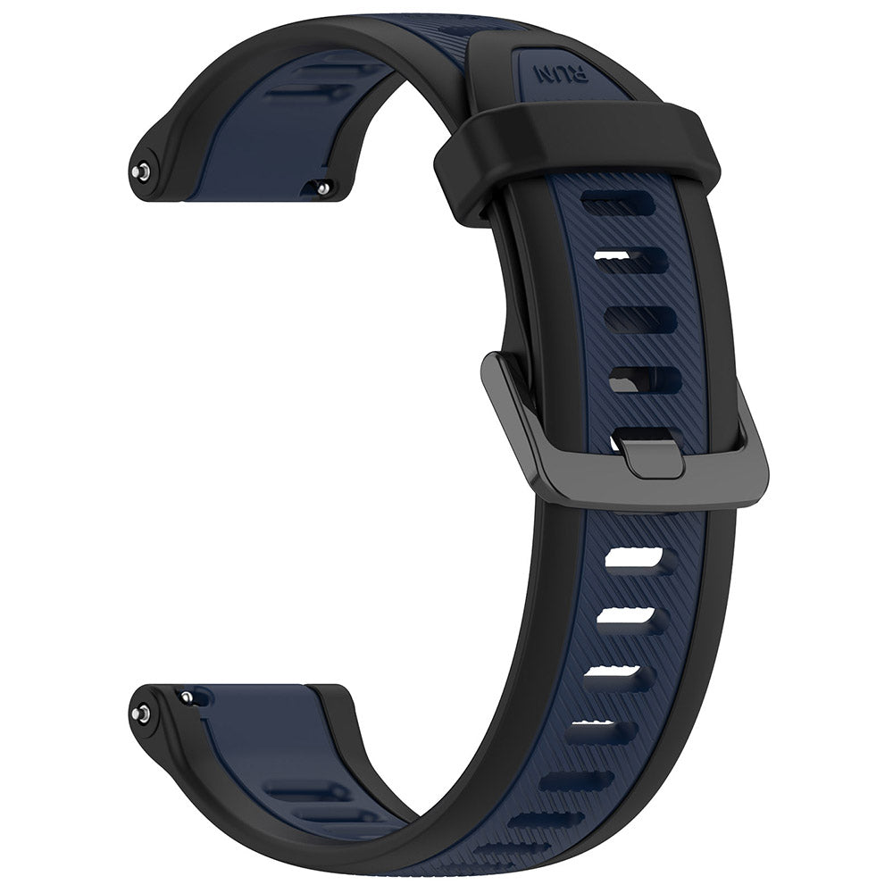 Techsuit W053 rem til Huawei Watch / Garmin Watch Series, 18mm, Mørkeblå