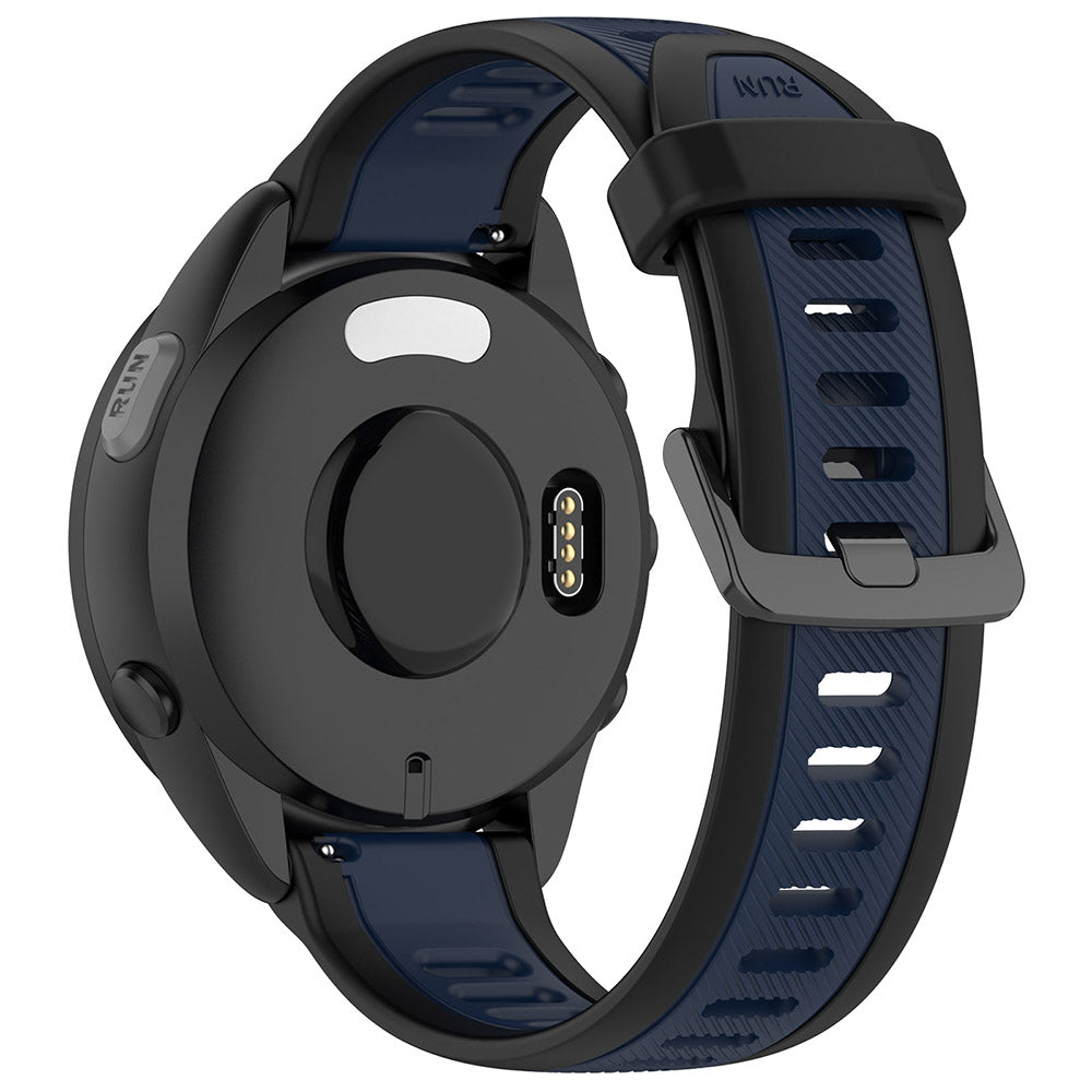 Techsuit W053 rem til Huawei Watch / Garmin Watch Series, 18mm, Mørkeblå