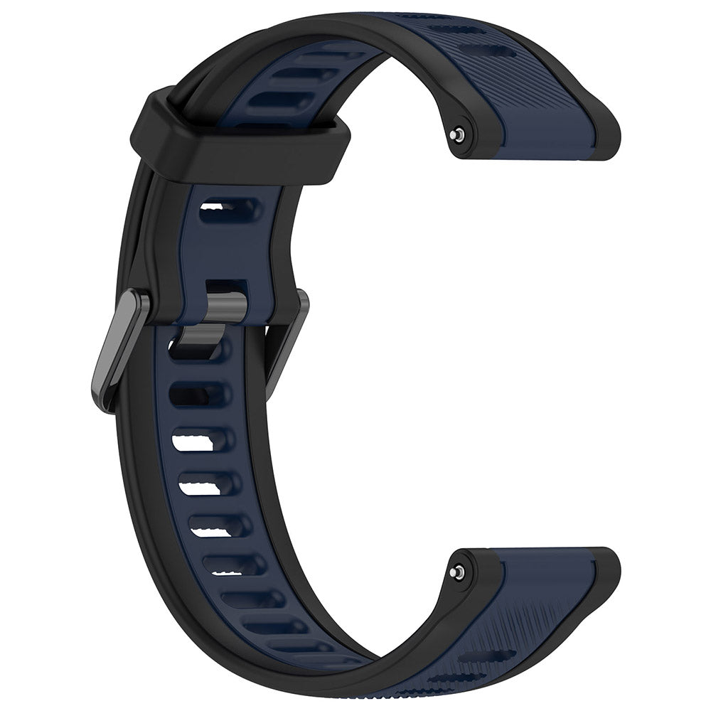 Techsuit W053 rem til Huawei Watch / Garmin Watch Series, 18mm, Mørkeblå