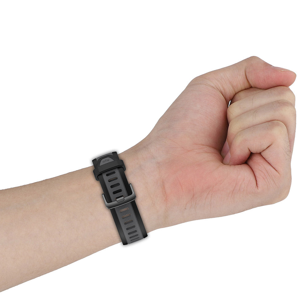 Techsuit W053 rem til Huawei Watch / Garmin Watch Series, 18mm, Mørkeblå