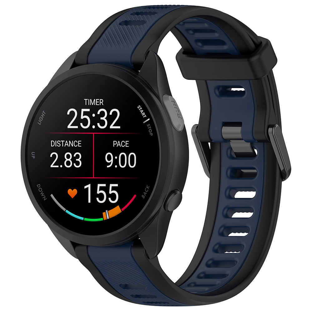 Techsuit W053 rem til Huawei Watch / Garmin Watch Series, 18mm, Mørkeblå