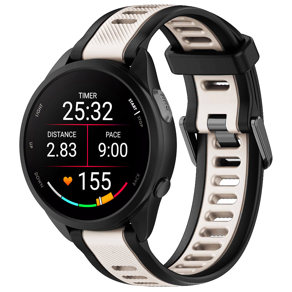 Techsuit W053 rem til Huawei Watch / Garmin Watch Series, 18mm, Beige