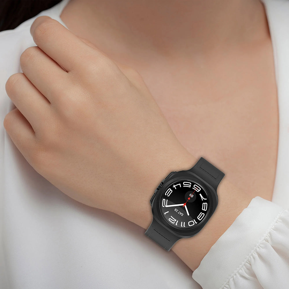 Techsuit W056 rem til Samsung Galaxy Watch Ultra, Sort