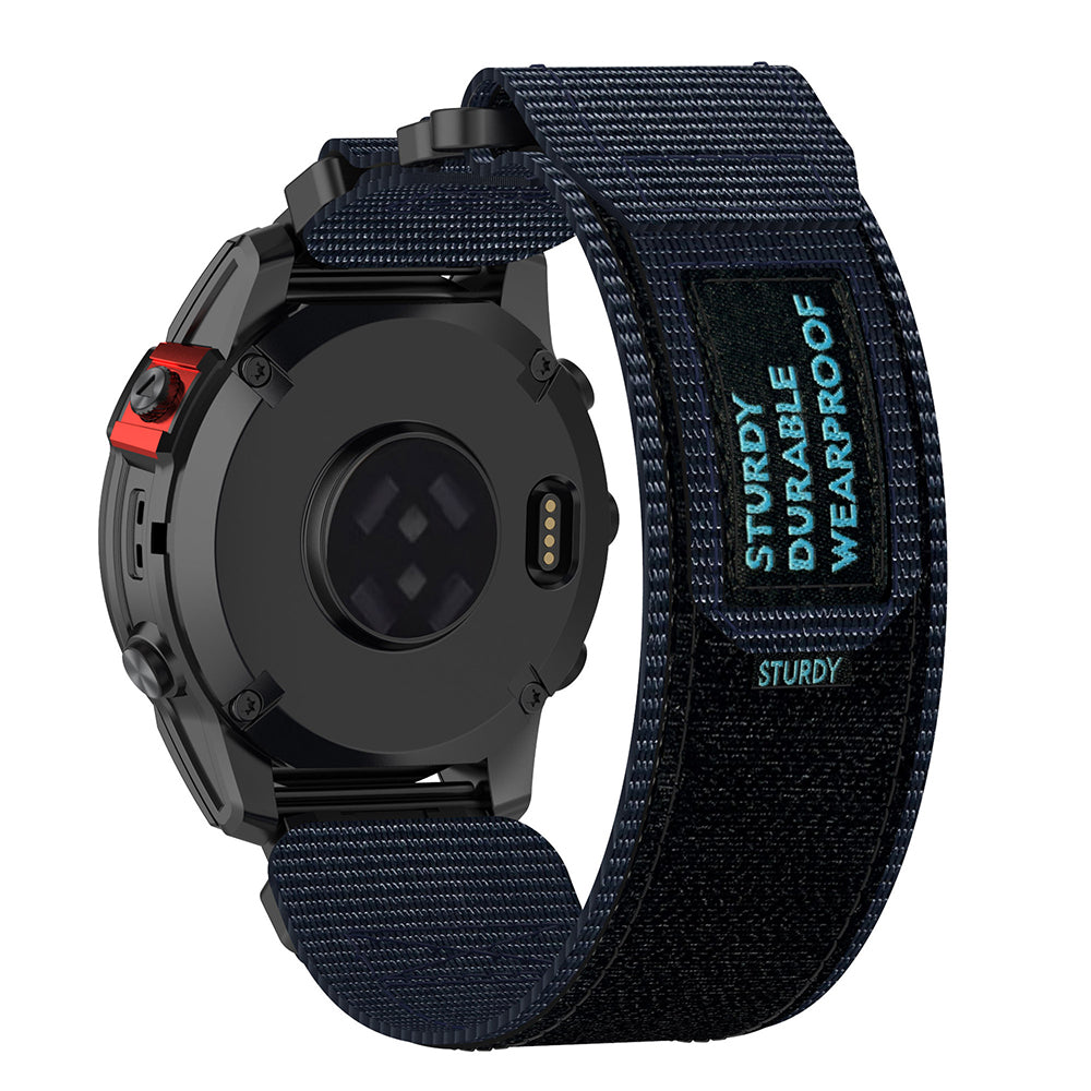 Techsuit W057 rem til Garmin Instinct / Approach / Fenix Watch Series, 20mm, Marineblå
