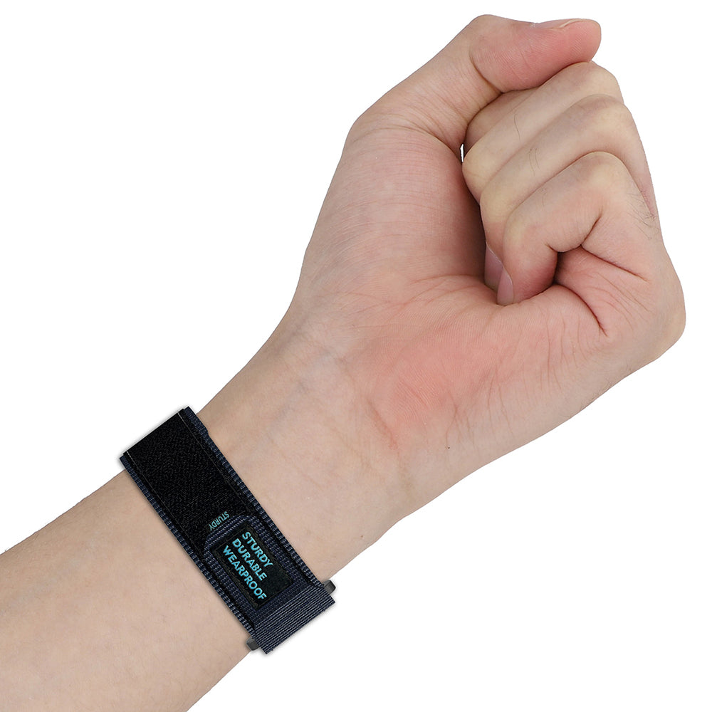 Techsuit W057 rem til Garmin Instinct / Approach / Fenix Watch Series, 20mm, Marineblå