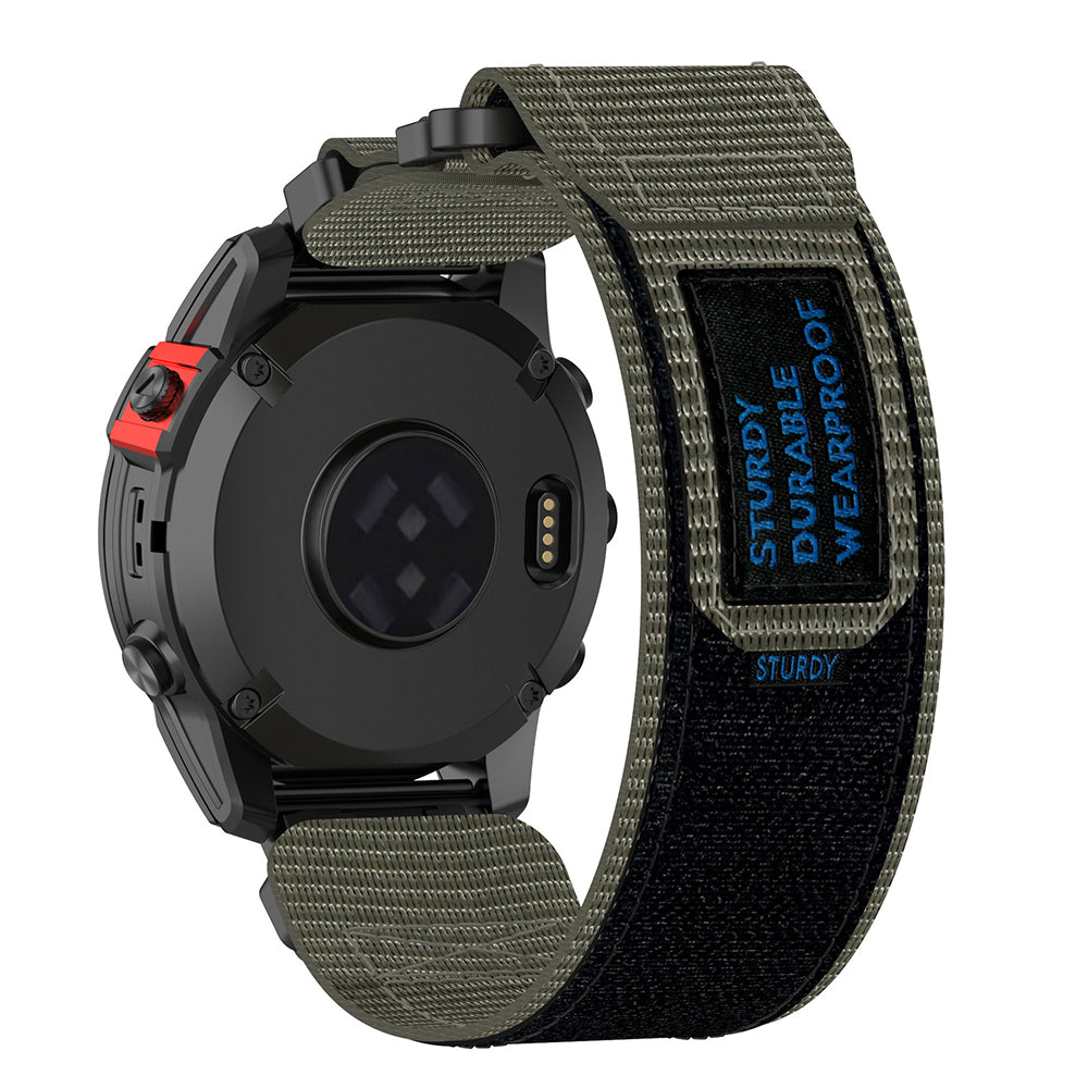 Techsuit W057 rem til Garmin Watch Fenix / Forerunner Series, 22mm, Grå