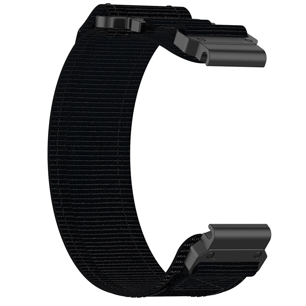 Techsuit W057 rem til Garmin Watch Fenix / Forerunner Series, 22mm, Sort