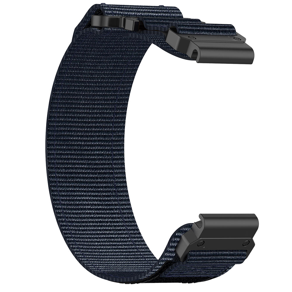 Techsuit W057 rem til Garmin Watch Fenix Series, 26mm, Marineblå