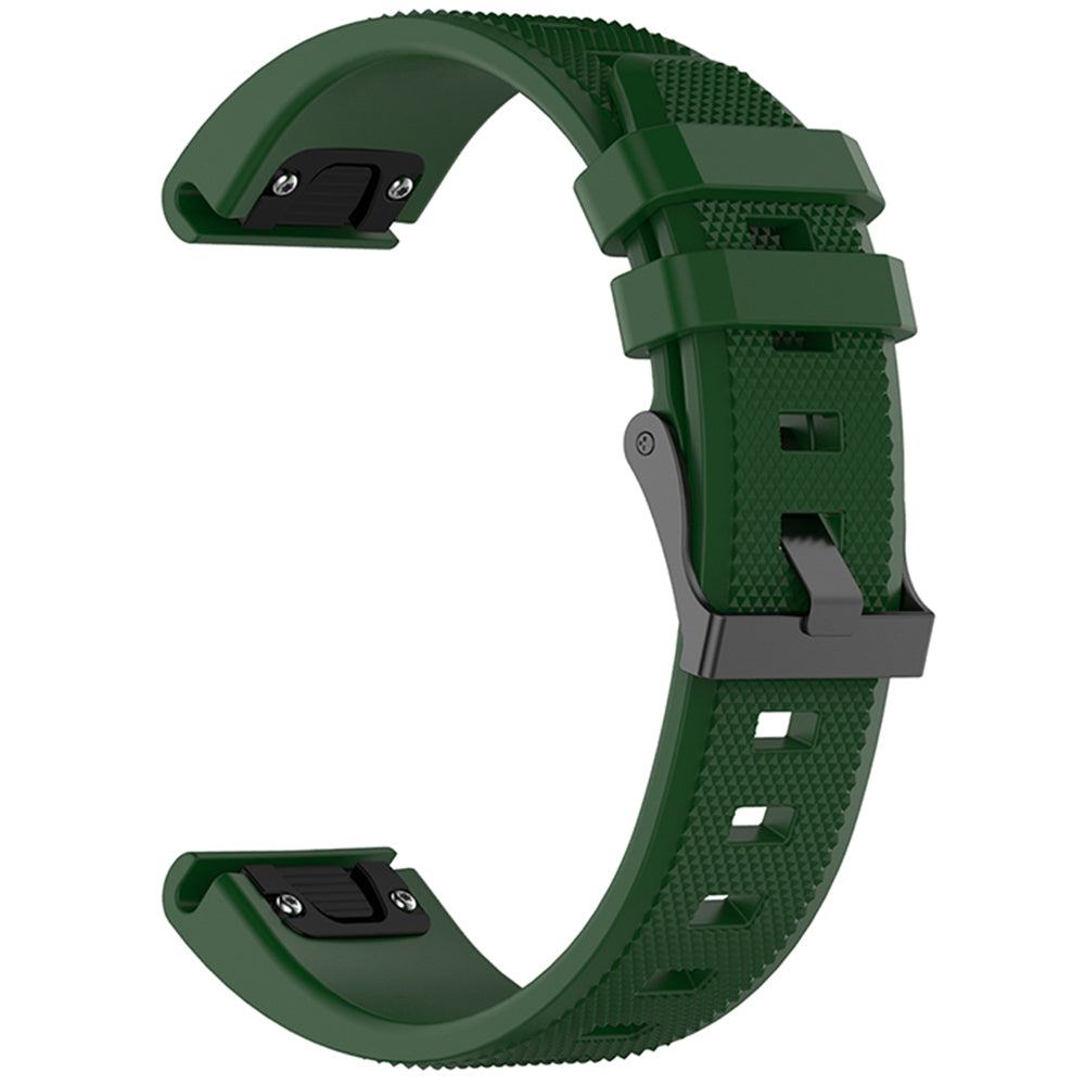 Techsuit W058 rem til Garmin Instinct / Approach / Fenix Watch Series, 20mm, Mørkegrøn