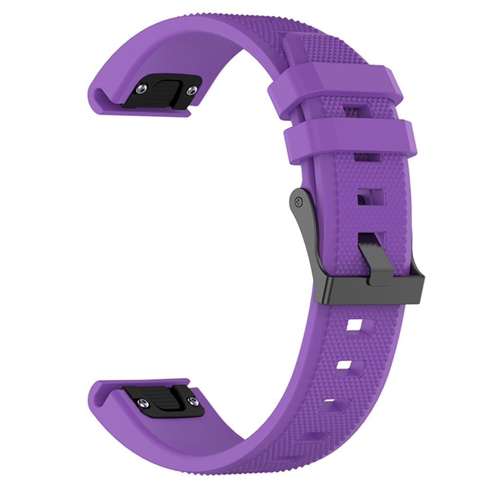 Techsuit W058 rem til Garmin Watch Fenix / Forerunner Series, 22mm, Lilla