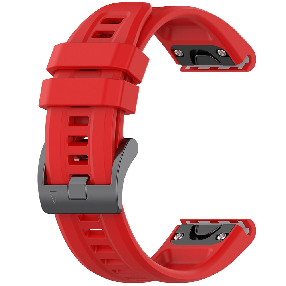 Techsuit W060 rem til Garmin Watch Fenix Series, 26mm, Rød