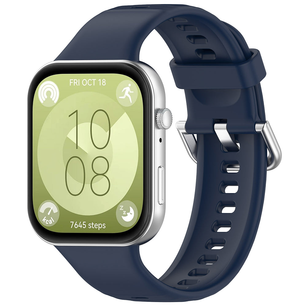 Techsuit W061 rem til Huawei Watch Fit 4 Pro / Fit 4 / Fit 3, Marineblå