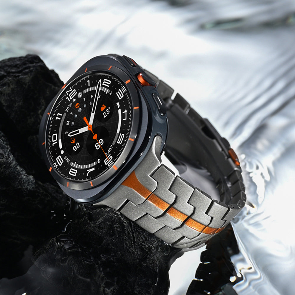 Techsuit W063 rem til Samsung Galaxy Watch Ultra, Sølvfarvet