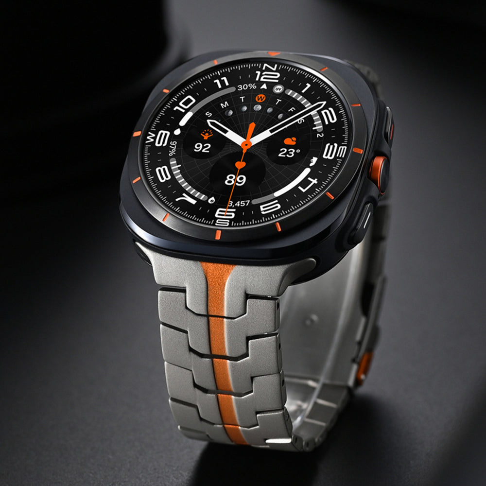 Techsuit W063 rem til Samsung Galaxy Watch Ultra, Sølvfarvet