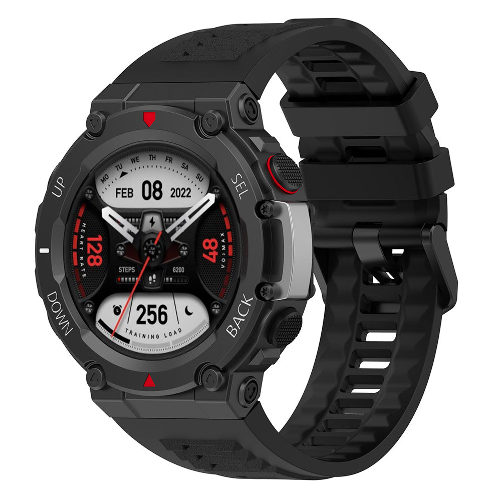 Techsuit W067 rem til Amazfit T-Rex 2, Sort