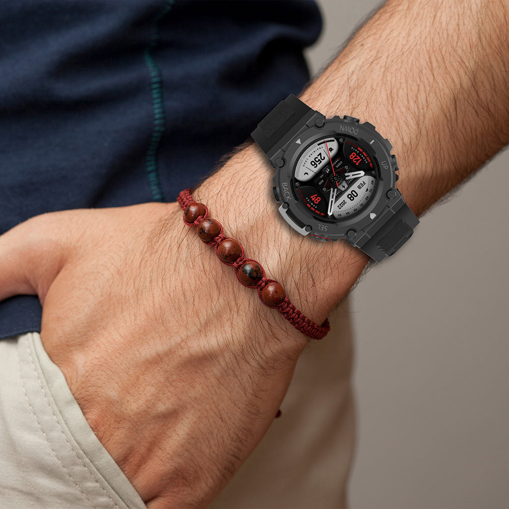 Techsuit W067 rem til Amazfit T-Rex 2, Sort