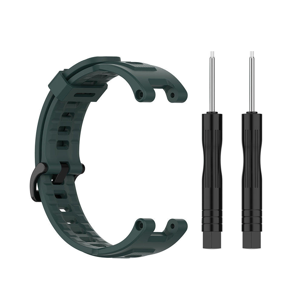 Techsuit W067 rem til Amazfit T-Rex Pro / T-Rex, Mørkegrøn