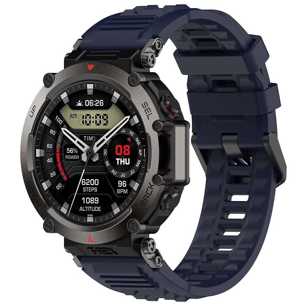 Techsuit W067 rem til Amazfit T-Rex Ultra, Marineblå