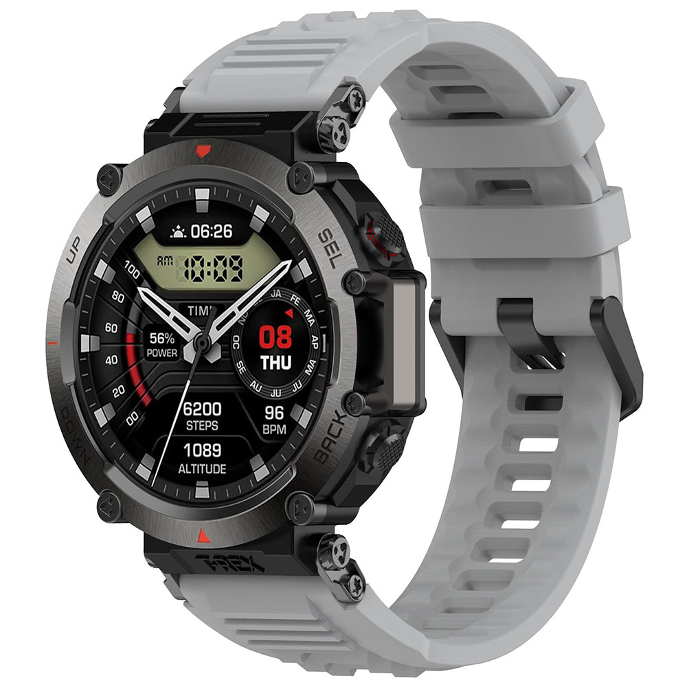 Techsuit W067 rem til Amazfit T-Rex Ultra, Grå