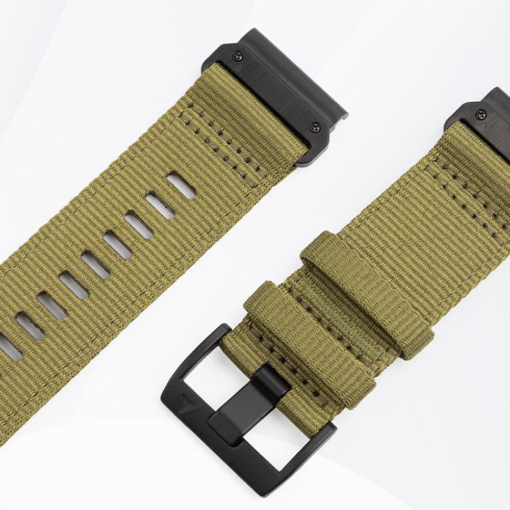 Techsuit W070 rem til Garmin Watch Fenix Series, 26mm, Sort