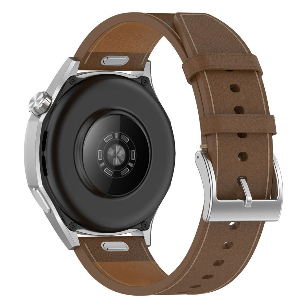 Techsuit W073 rem til Samsung Galaxy Watch / Huawei Watch Series, 22mm, Brun