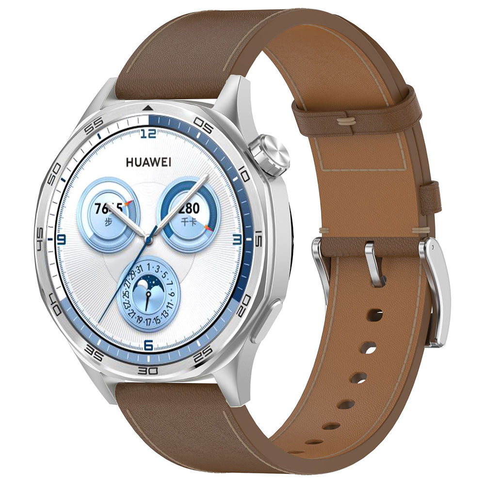 Techsuit W073 rem til Samsung Galaxy Watch / Huawei Watch Series, 22mm, Brun