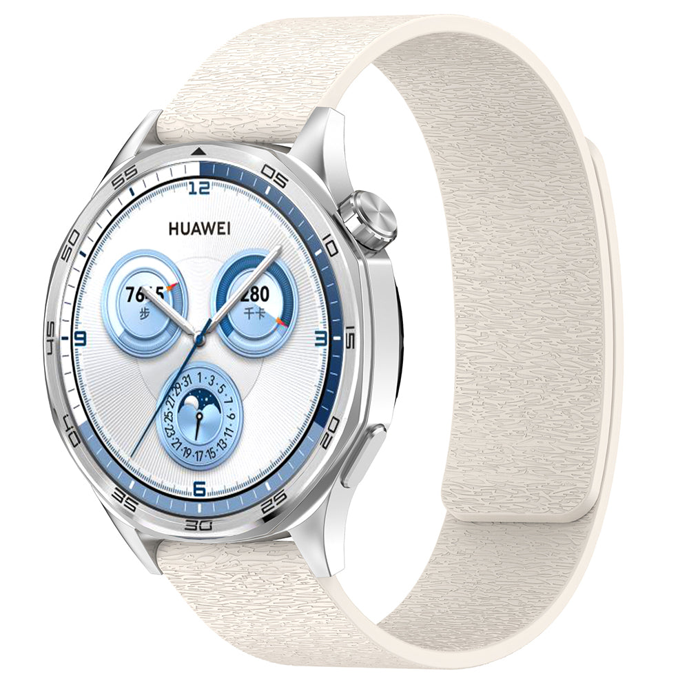 Techsuit W074 rem til Huawei Watch / Garmin Watch Series, 18mm, Beige