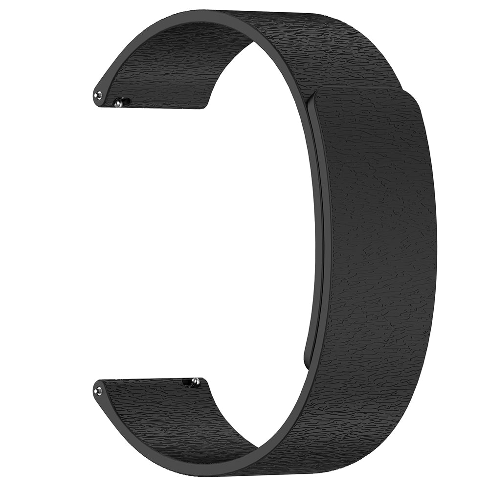 Techsuit W074 rem til Huawei Watch / Garmin Watch Series, 18mm, Sort