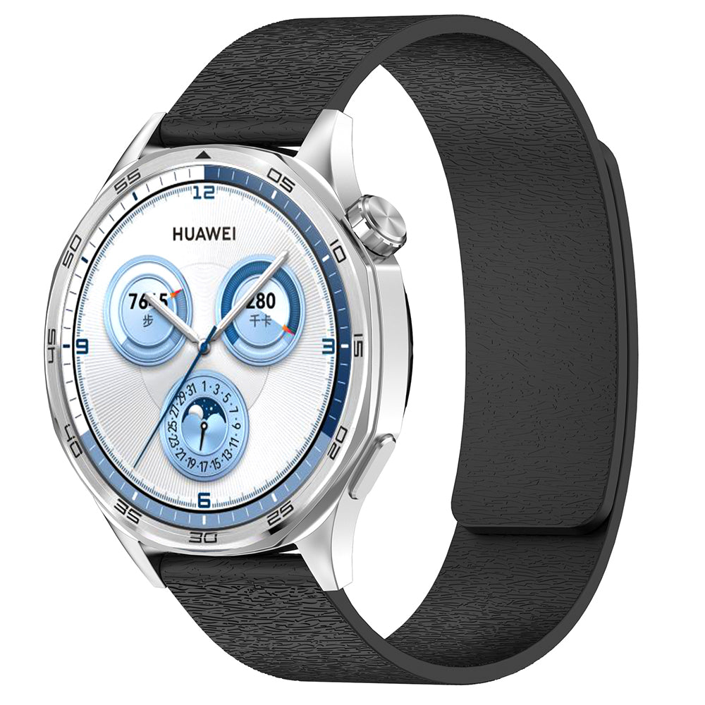 Techsuit W074 rem til Huawei Watch / Garmin Watch Series, 18mm, Sort