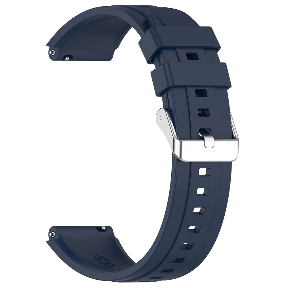Techsuit W075 rem til Huawei Watch / Garmin Watch Series, 18mm, Marineblå