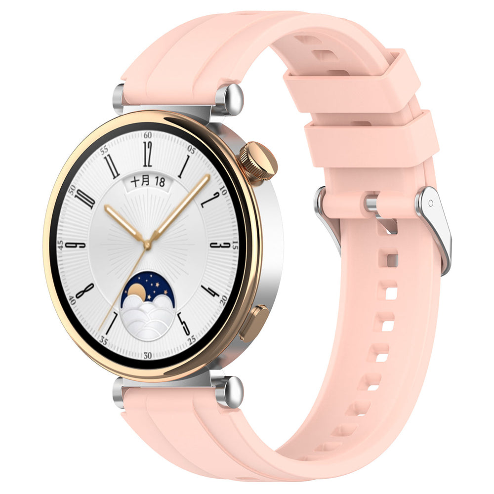 Techsuit W075 rem til Huawei Watch / Garmin Watch Series, 18mm, Pink
