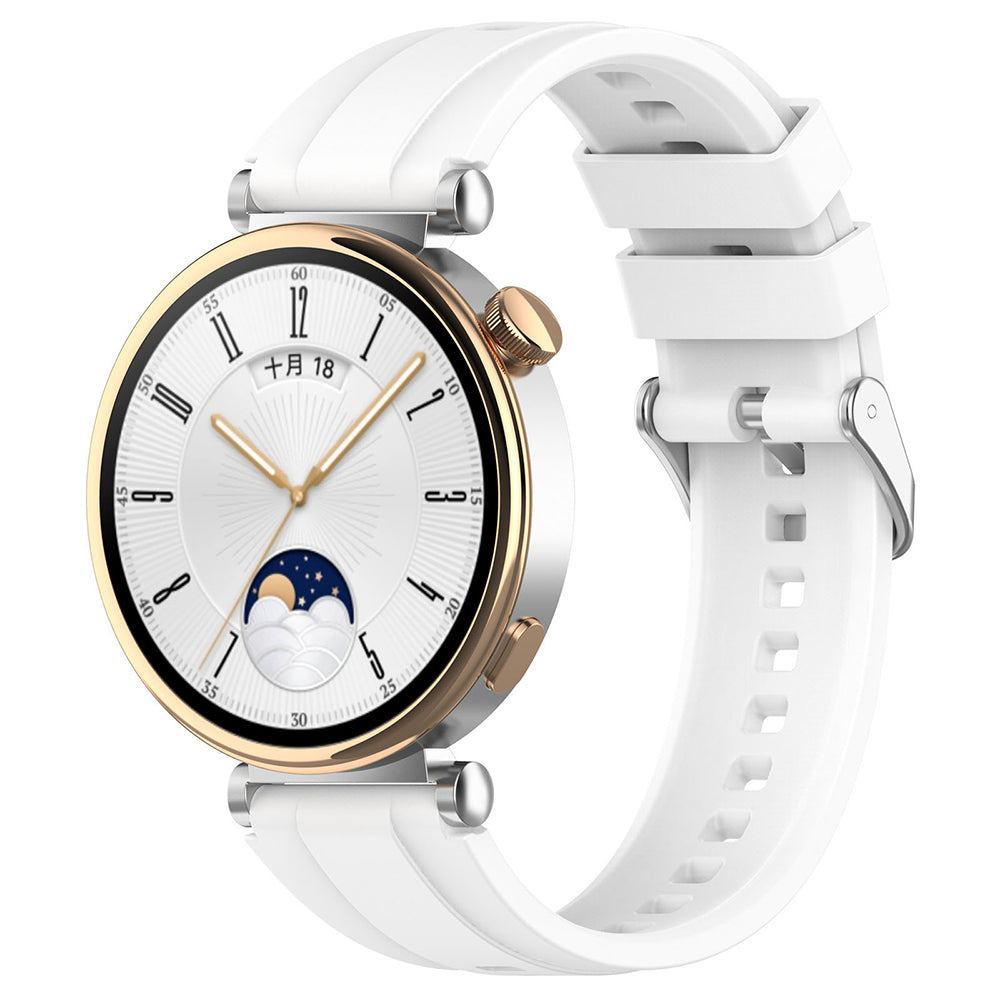 Techsuit W075 rem til Huawei Watch / Garmin Watch Series, Hvid