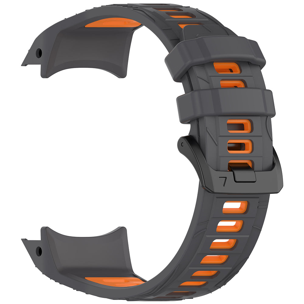 Techsuit W077 rem til Garmin Instinct 3 50mm Solar / Instinct 3 50mm, Grå Orange