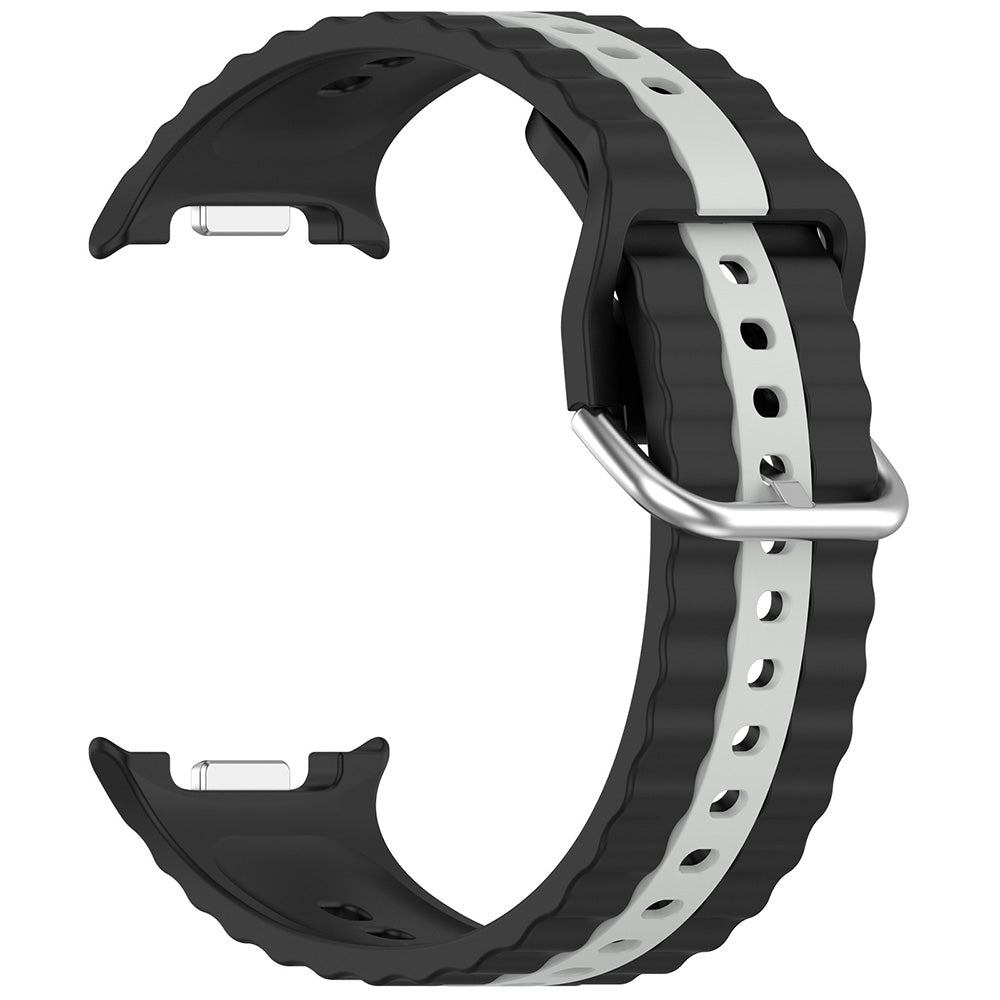 Techsuit W078 rem til Samsung Galaxy Watch 8 Classic / Watch8 44mm / Watch 8 40mm, Sort