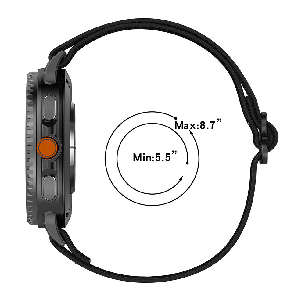 Techsuit W080 rem til Samsung Galaxy Watch8 / Watch8 Classic Series, Sort