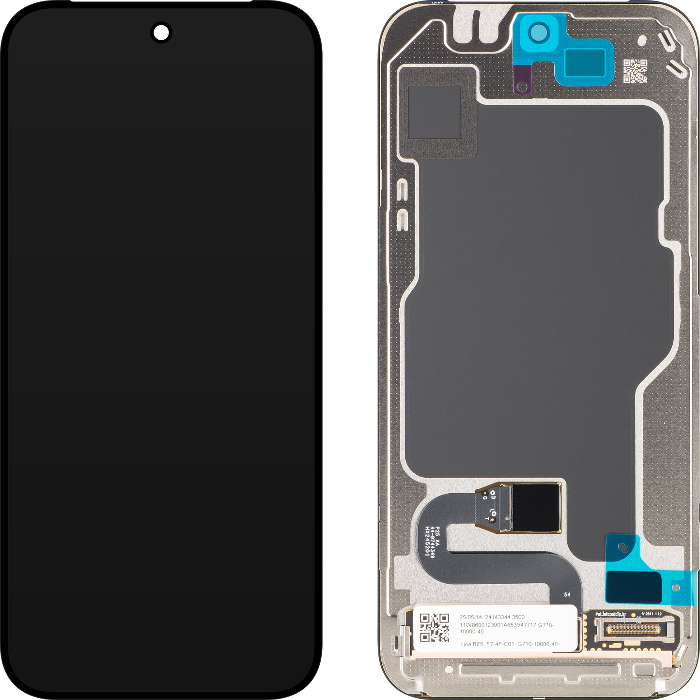 Display med Touchscreen til Google Pixel 10 Pro, Servicepakke G949-01418-00