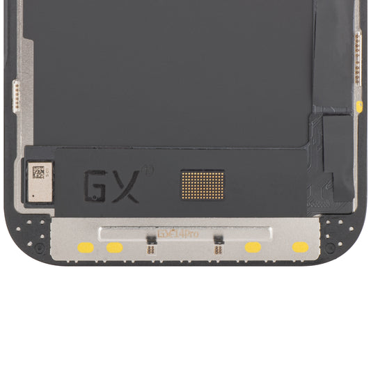 Touchscreen Display GX til Apple iPhone 14 Pro, med ramme, OLED IC Movable Version, Sort